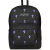 Embroidered Shrooms Black