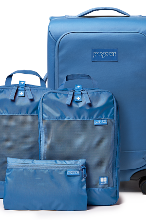 22 Carry On Luggage Packing Cubes Elemental Blue Set